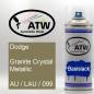 Preview: Dodge, Granite Crystal Metallic, AU / LAU / 099: 400ml Sprühdose, von ATW Autoteile West.
